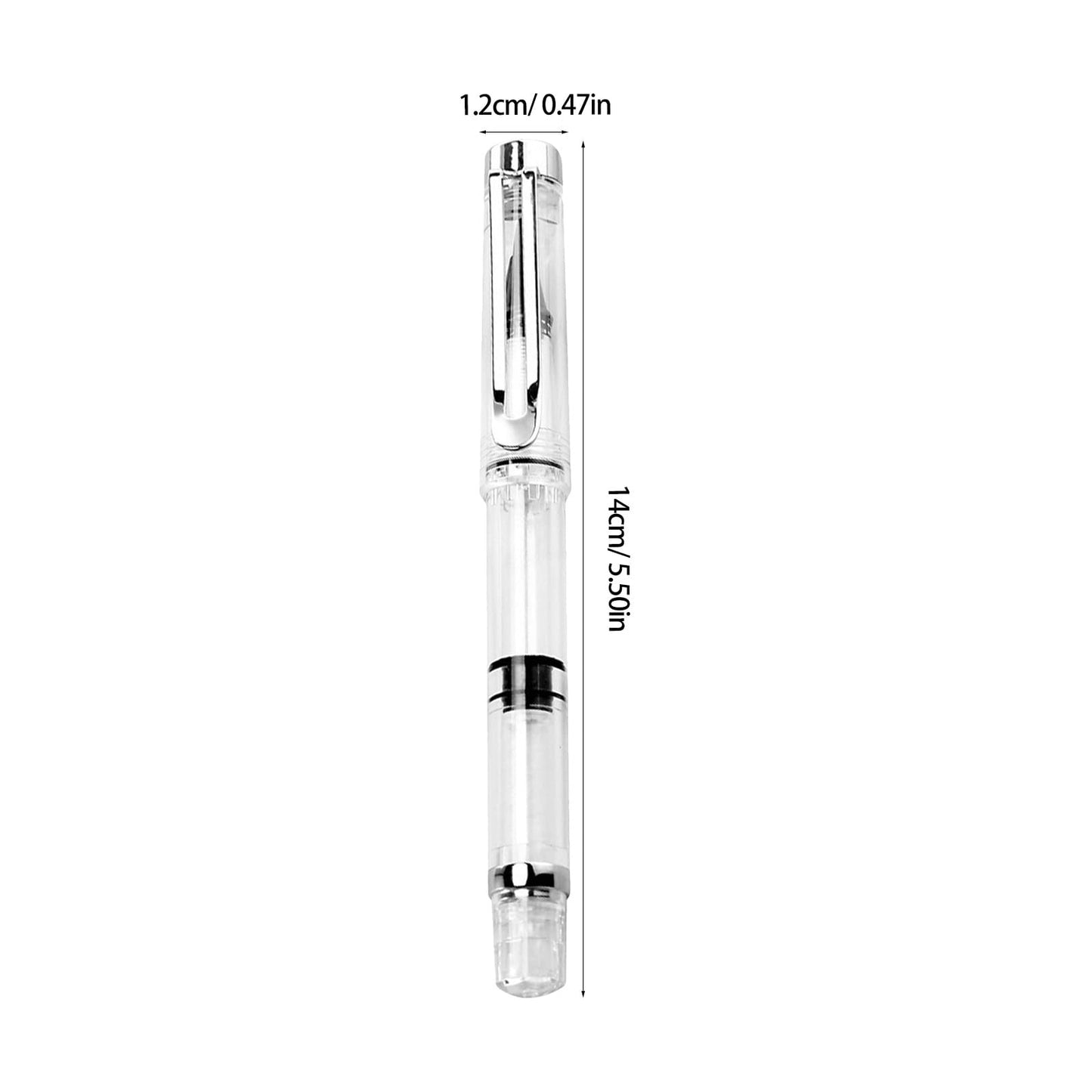 NUOBESTY Refillable Fountain Brush Pen Soft Bristle Calligraphy Pen Smooth Writing Ink Brush for Watercolor Painting Drawing 5.51 Inch