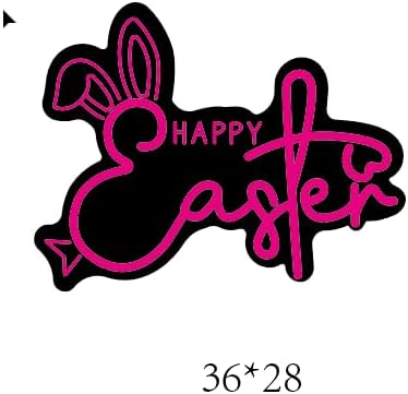 Happy Easter Neon Sign Bunny Neon Light Sign Dimmable LED Signs for Wall Light Up Sign Decoration Easter Rabbit Bunny Neon Wall Sign Decor Gift