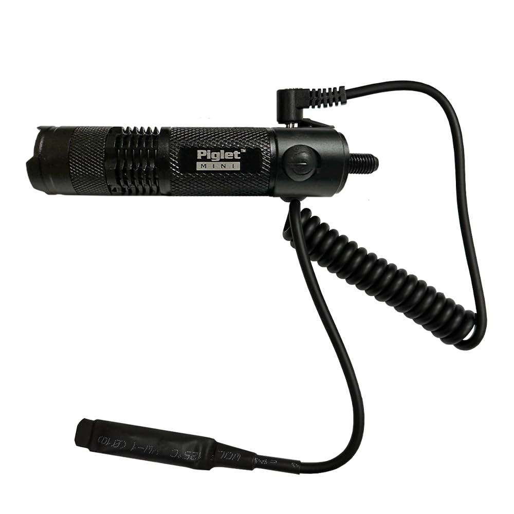 Elusive Wildlife Piglet Mini Archery Light Package – Bow-Mounted Hunting Light Kit with Green, Red & White Lights – Compact Adjustable Mount, Battery & Charger Included – for Hog & Predator Hunting