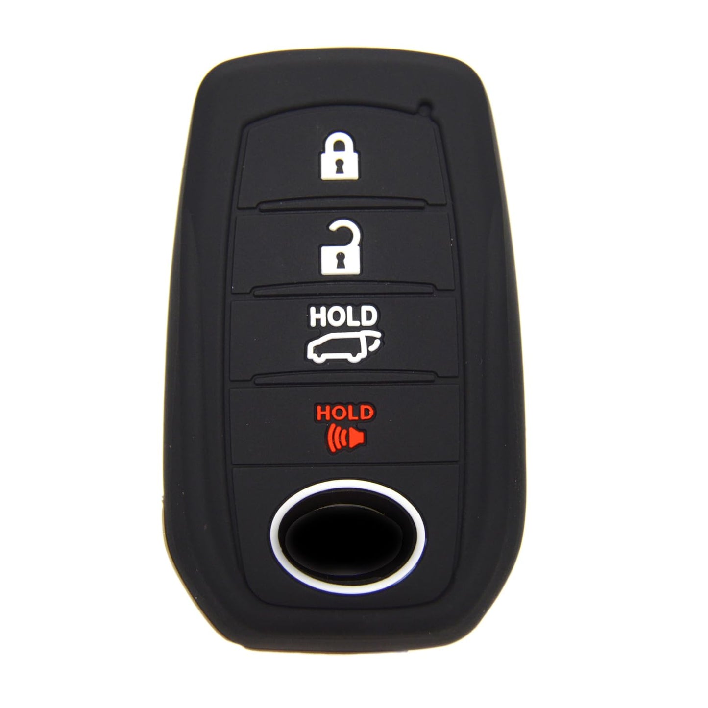 Silicone 4 Buttons Key Fob Cover Case For Toyota Land Cruiser Venza Rav4 4Runner Corolla Se Grand Highlander Tundra Crown Tacoma
