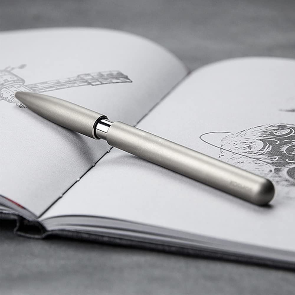 stilform 200035 Ballpoint Pen - Patented Sliding Cap with Magnetic Mechanism - Titanium DLC