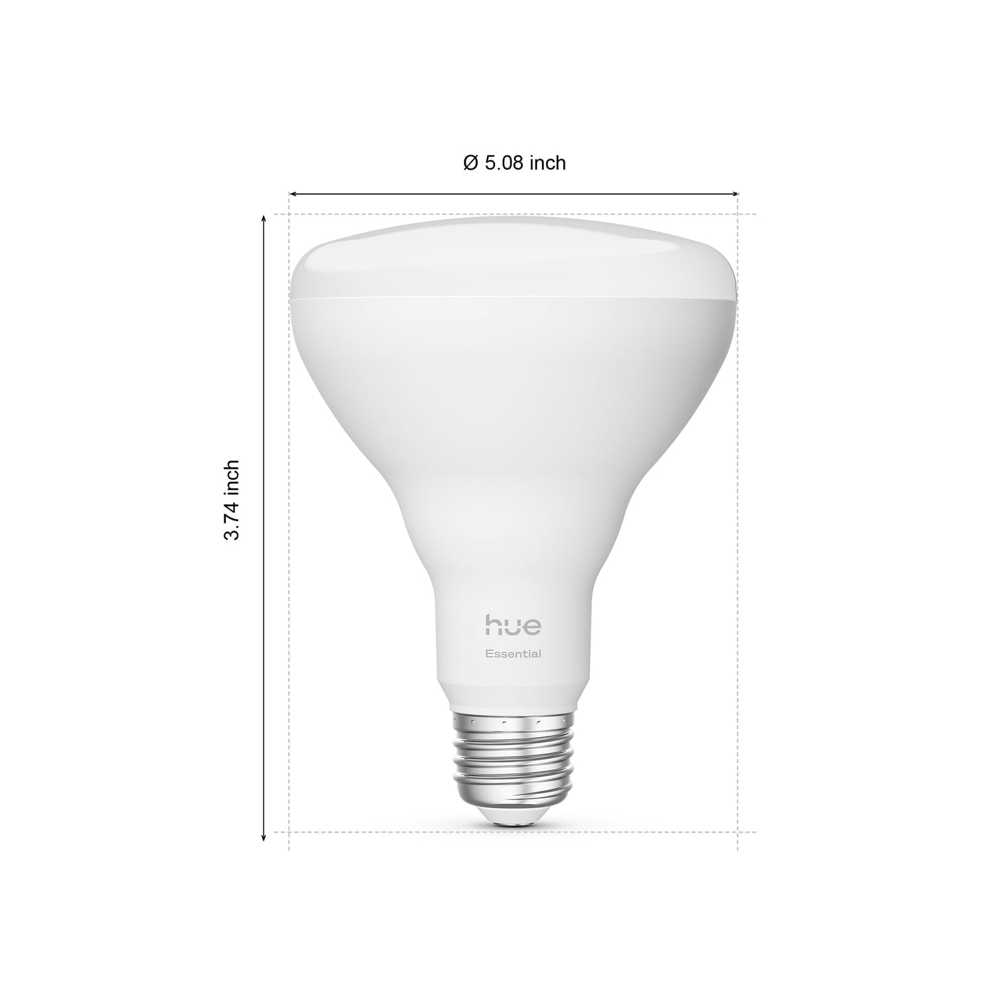 Philips Hue Essential Smart LED BR30 Bulb 1-Pack, White and Color Ambiance, E26, 7.2W, 2200K-6500K, 650 Lumens, Dimmable, Works with Alexa, Google Assistant, Apple Home
