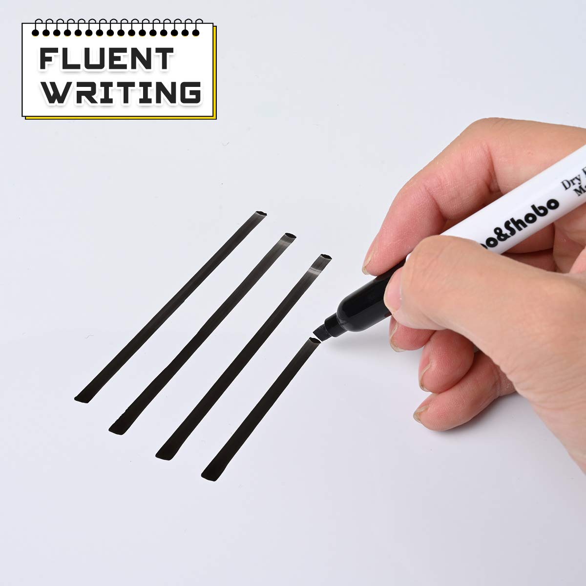 Dabo&Shobo Dry Erase Markers, (80 Count, Black,Chisel Tip)-White Board Markers/Pens ,Very Suitable for Writing on The School、 Office 、Home Dry Erase whiteboard Mirror Glass…