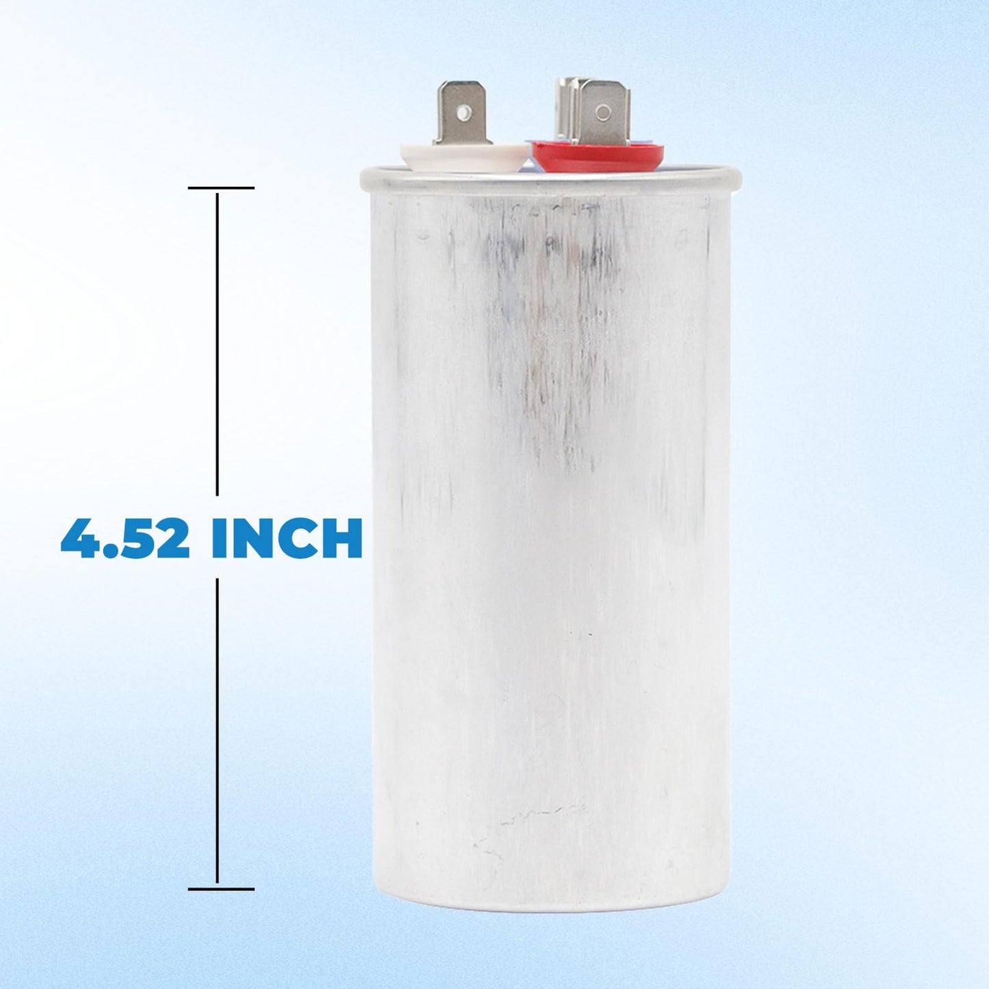 80/7.5 uF 80+7.5 MFD ±5% 370V or 440V Dual Run Start ac Capacitor for ac 80 7.5 CBB65r CBB65b and 370 440 vac Air Conditioner Capacitor for Motor Start or Heat Pump, Condenser, Pool Pump