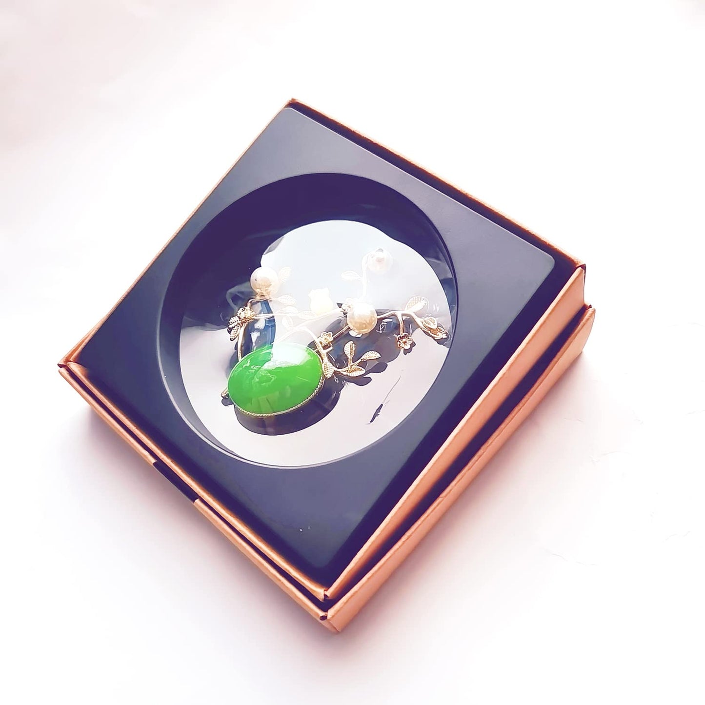 CCijiNG New Year Brooches for Women with Crystal, Flower, Rhinestone Brooches Pins Elegant Jewelry Blossom Fashionable Gifts Ladies Bouquet Brooches Pin for Birthday, Party, New Year, Copper, pearl