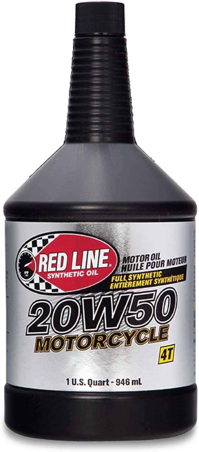 Red Line 42504 20W50 Motorcycle Oil Synthetic - 4 Quarts
