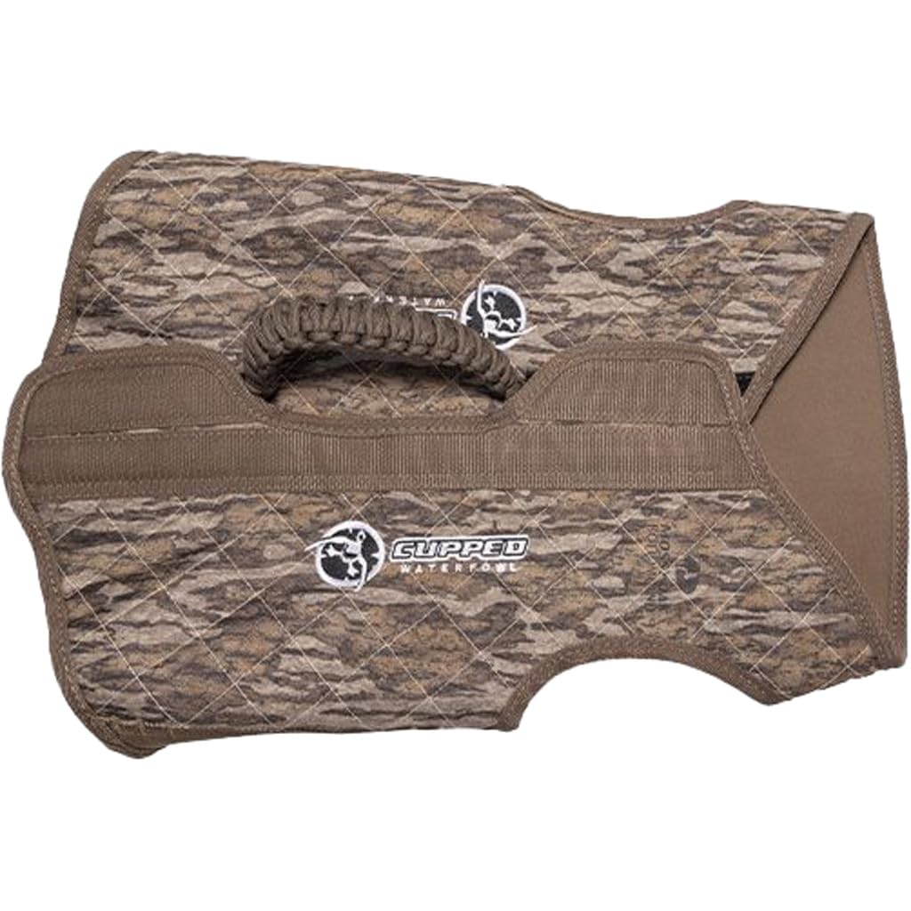 Cupped Waterfowl Neoprene Camo Dog Vest, Durable Neoprene Hunting Dog Vest with Braided Paracord Handle, X-Large - 30" Chest, Mossy Oak Bottomland Camo