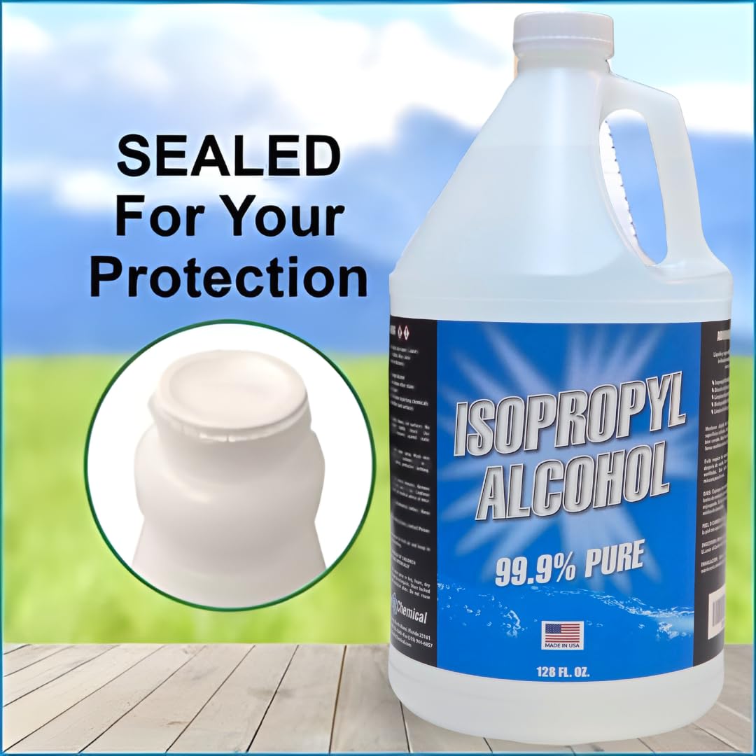 Quality Chemical - Super Premium - 99.9% Pure Isopropyl Alcohol (IPA) - Made in The USA - Concentrated Isopropyl Alcohol or 4(32oz) Bottles