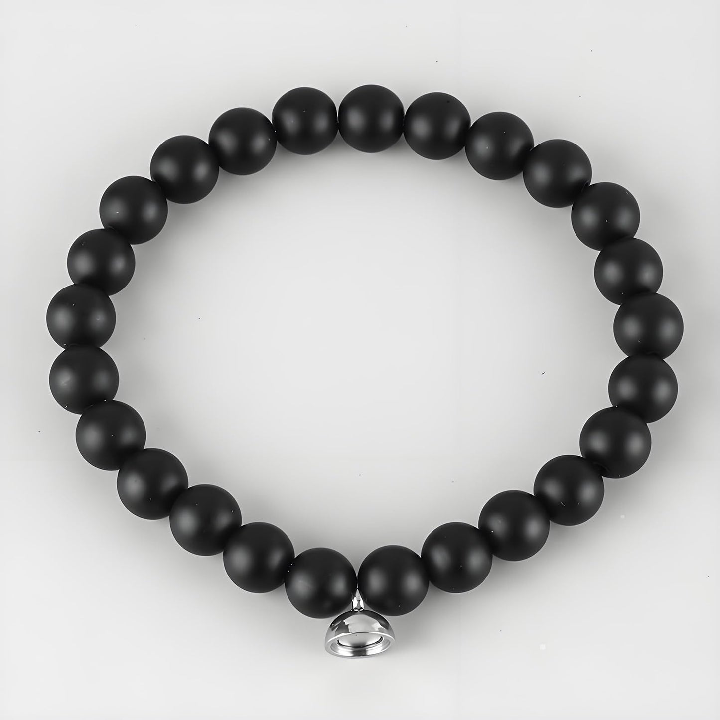 Mengji Life Glame Anti Smoking Bracelets for Women Men, Magtherapy Quitting Bracelet Stretch Adjustable Stop Smoking Cessation Effective Handmade Jewelry Gifts (2pcs-balck)