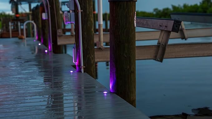 VOLT 12V 1W Solid Brass Color Changing RGBW Micro Dot LED Indicator Light (Black) for Outdoor Deck, Step, Patio, Path, Walkway or Hardscape Areas