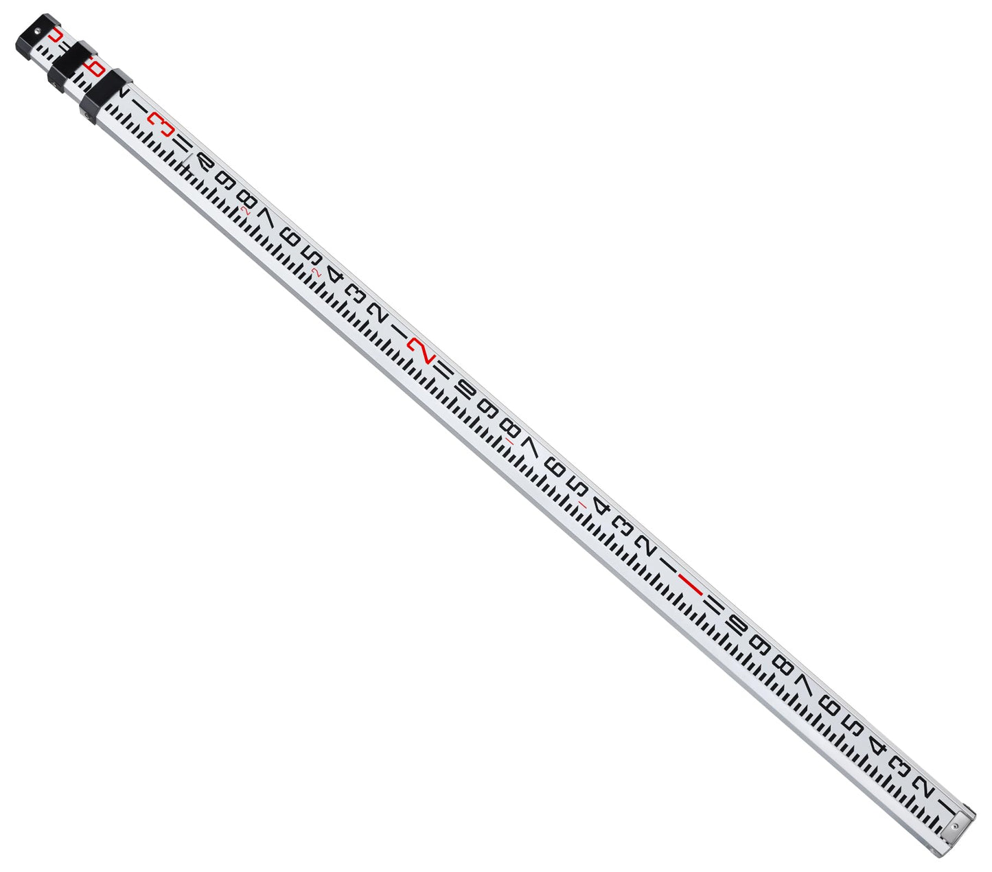 Firecore 9-Foot Aluminum Grade Rod – 10ths, Dual Sided 3-Section Telescopic Survey Rod