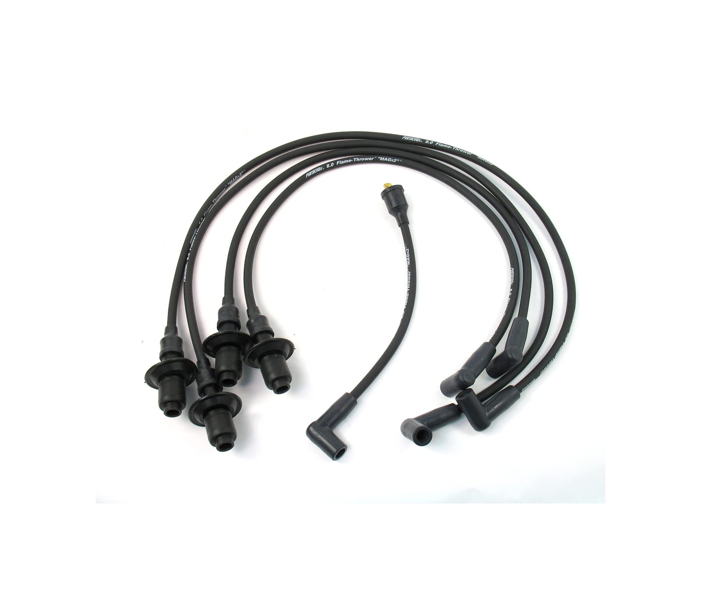 Pertronix 804202 Flame-Thrower Black 8mm 4 Cylinder Spark Plug Wire