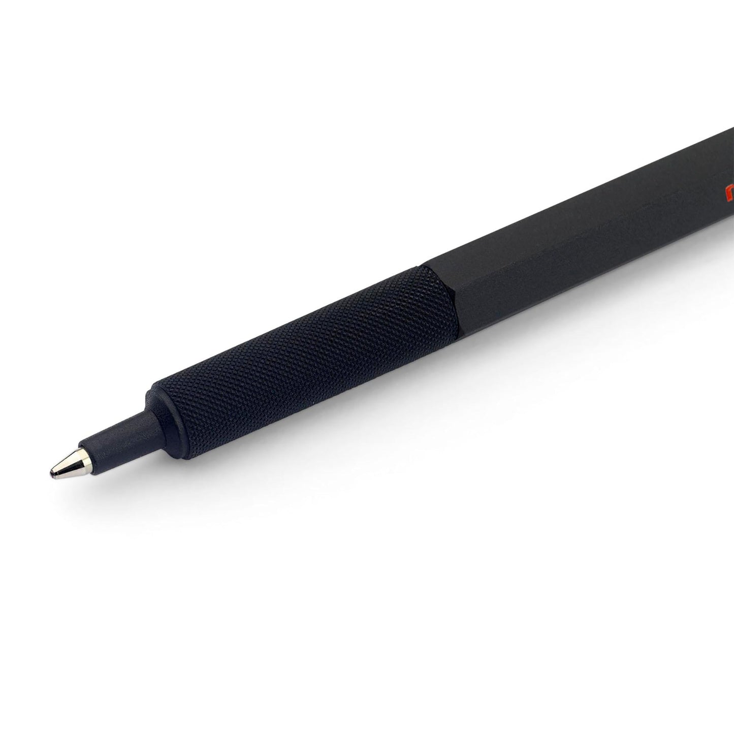 rOtring 600 Ballpoint Pen, Medium Point, Black Ink, Black Barrel, Refillable, 1 Count - Smooth Writing, Style, Comfort, Non-Slip Grip