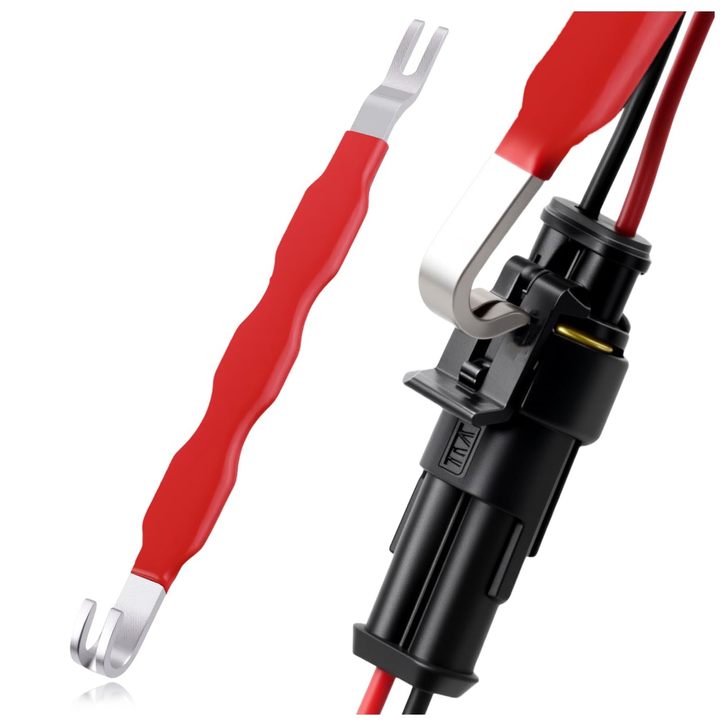 YGDMD Automotive Electrical Connector Removal Tool,2-in-1 Anti-Slip Automotive Electrical Terminal Connector Removal Tool with B