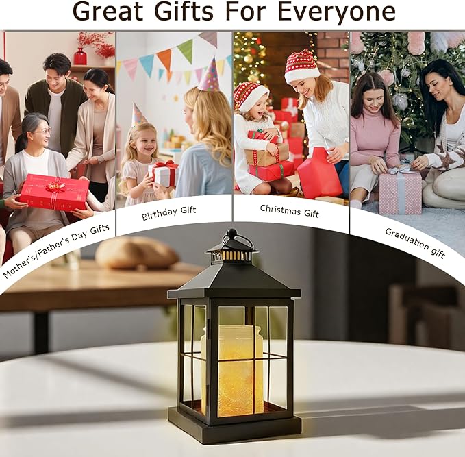 Candle Warmer Lamp with Timer,Lantern Warmer Compatible with 3 Wick Candles,Vintage Dimmable Lamp Candle Warmer Lantern Decor for Home Living Room Office Desk
