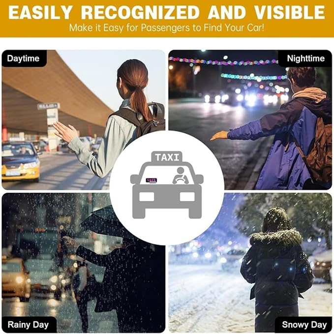 Car Window Light Up Signled Light Sign for Car,USB LED Light Signal for Drivers,Glow Sign for Vehicle Dash,Applicable to All 5v Cars, Such As Cars, Trucks, Suvs, Rvs and Other Models (Pink+Blue)