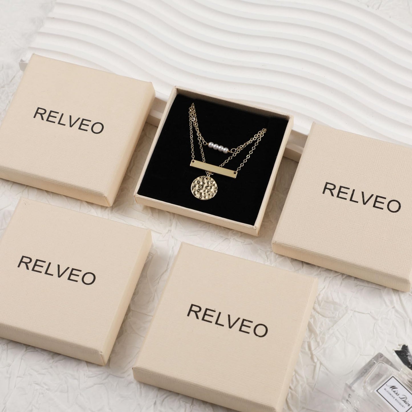 RELVEO 2PCS Silver Waist Chain Adjustable Layered Belly Chain Body Chain Jewelry for Women Sexy Bikini Beach Beaded Waist Chains