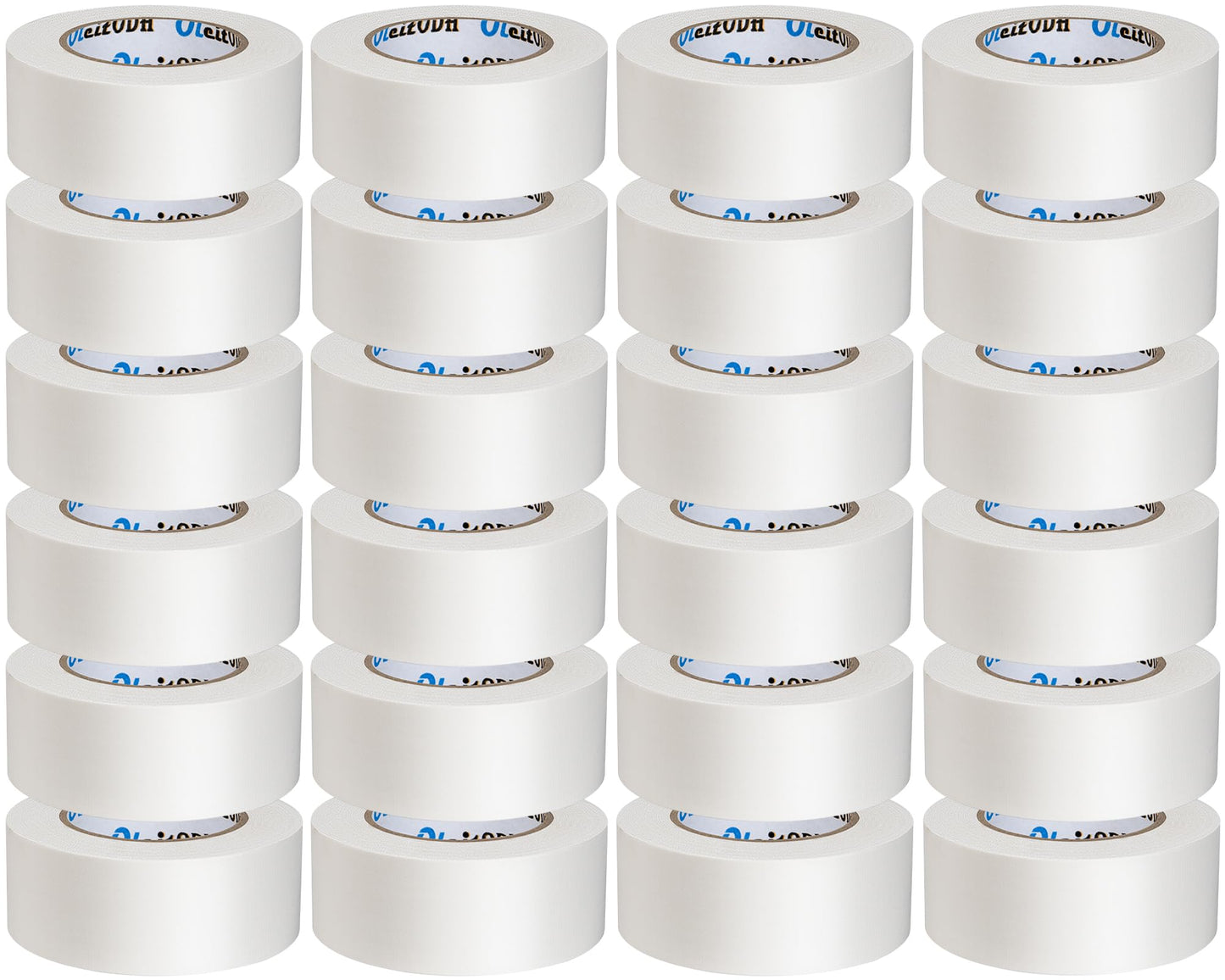 22 Pack White Duct Tape Bulk - 660 Yards x 2 Inch Heavy Duty Tape, Strong No Residue All-Weather, Tear by Hand, Multi-Use for Indoor & Outdoor Repairs, Industrial, Professional Use