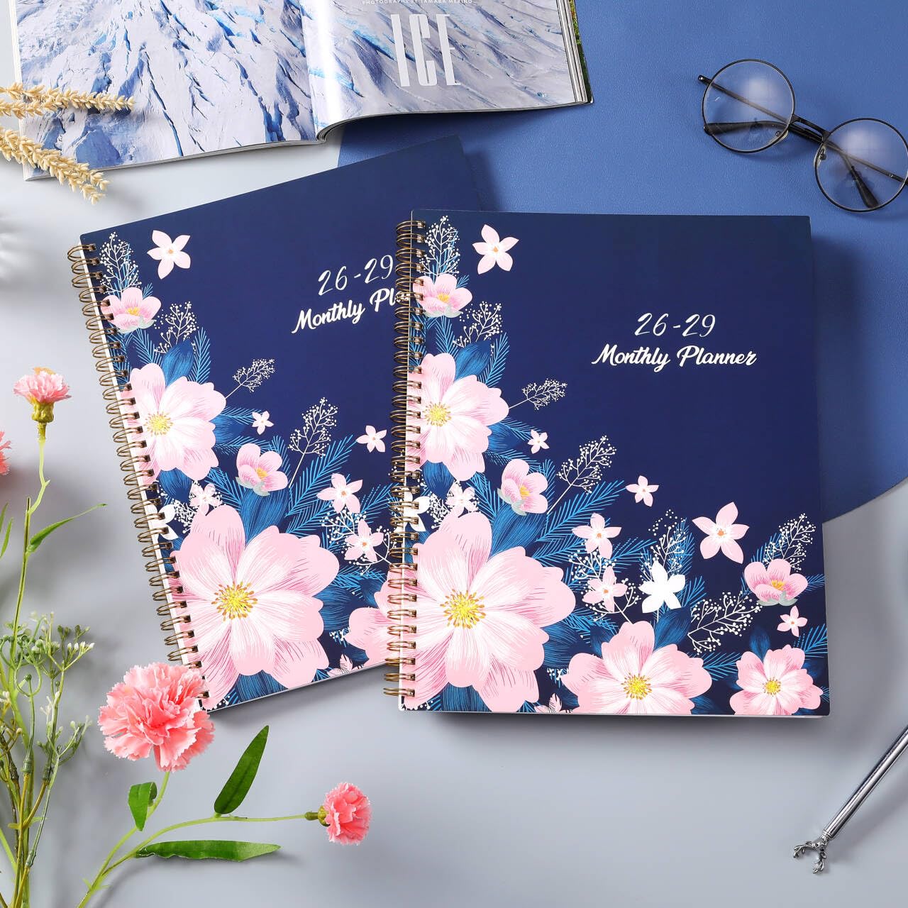 2026-2029 Monthly Planner - July 2026 - June 2029, 3 Year Months Planner, 9" x 11", Notes Pages, 36 Colorful Monthly Tabs, Back Pocket