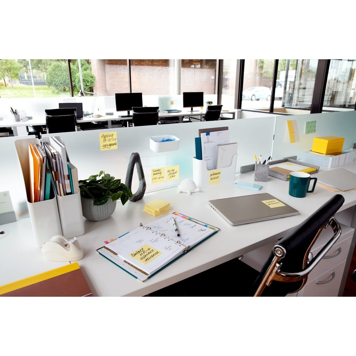 Post-it Dispenser Pop-up Notes, 3x3 in, 24 Pads, Canary Yellow, Clean Removal, Recyclable