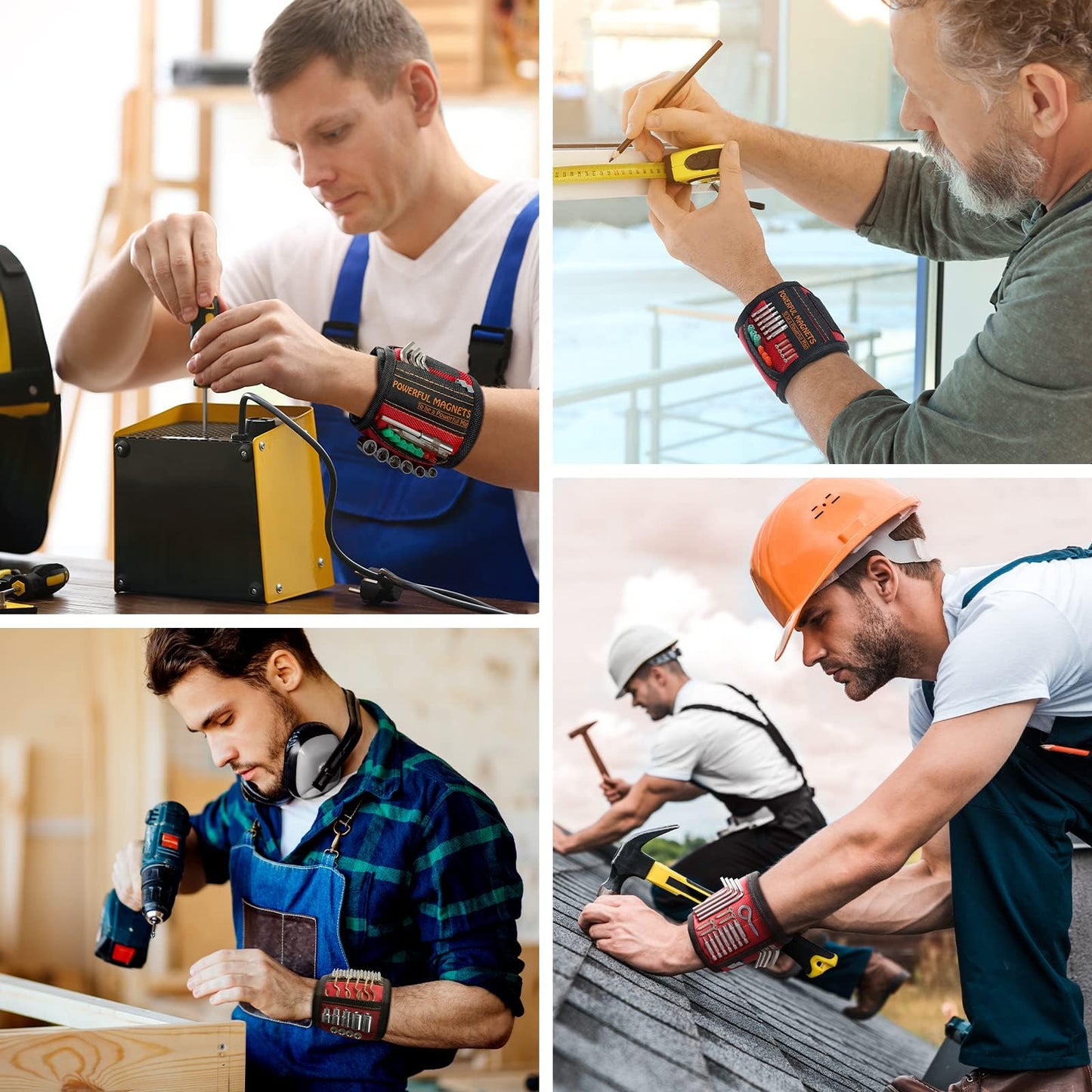 Father Day Gifts from Daughter Wife Son Magnetic Wristband: Men Tool Gifts for Men Him Belt Magnet Wrist for Holding Screws Nails Cool Gadgets Ideas Grandpa Father Day Gifts for Husband Dad Papa