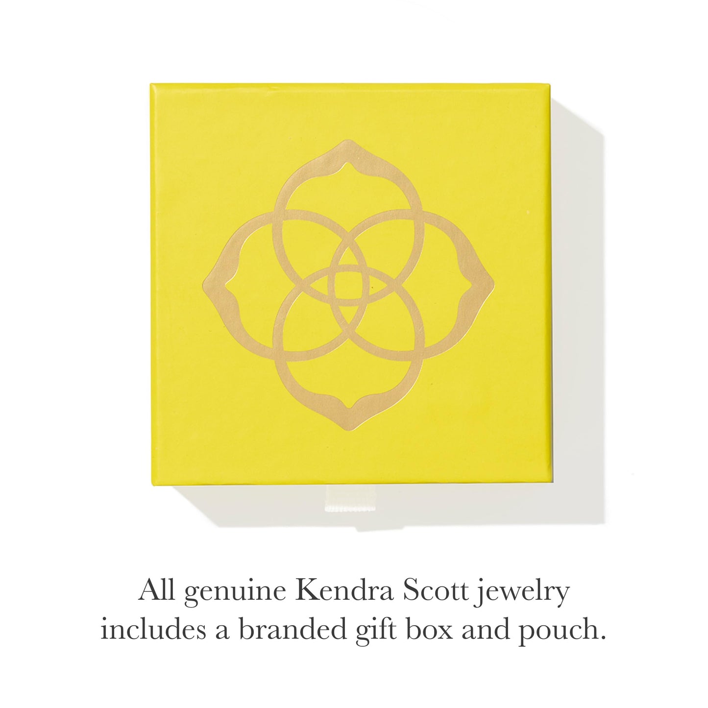 Kendra Scott Elisa Enamel Frame Paperclip Necklace, 14K Gold-Plated Brass, Fashion Jewelry for Women, White Mother Of Pearl