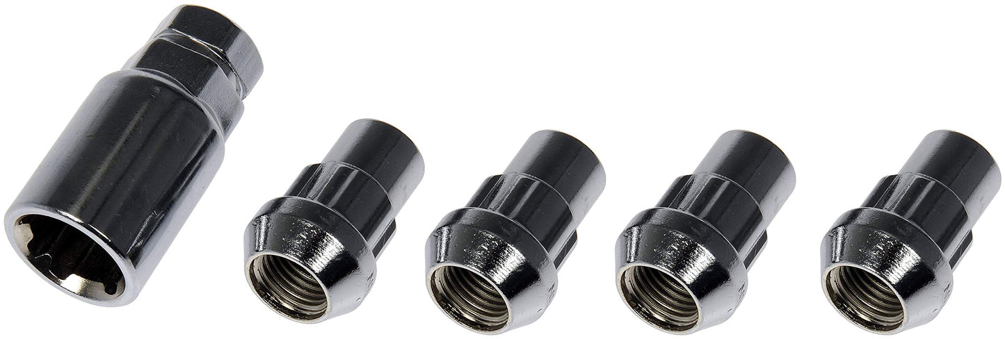 Dorman 712-628 Wheel Nut Lock Chrome Acorn Set M14-1.50 Compatible with Select Models, 4 Pack