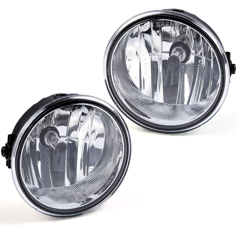 CHEDA Fog Lights Compatible with 2006 2007 2008 2009 2010 Ford F150 2PCS LH & RH CAPA W/Bulbs (Clear Lens) AL3Z15200A AL3Z15201A