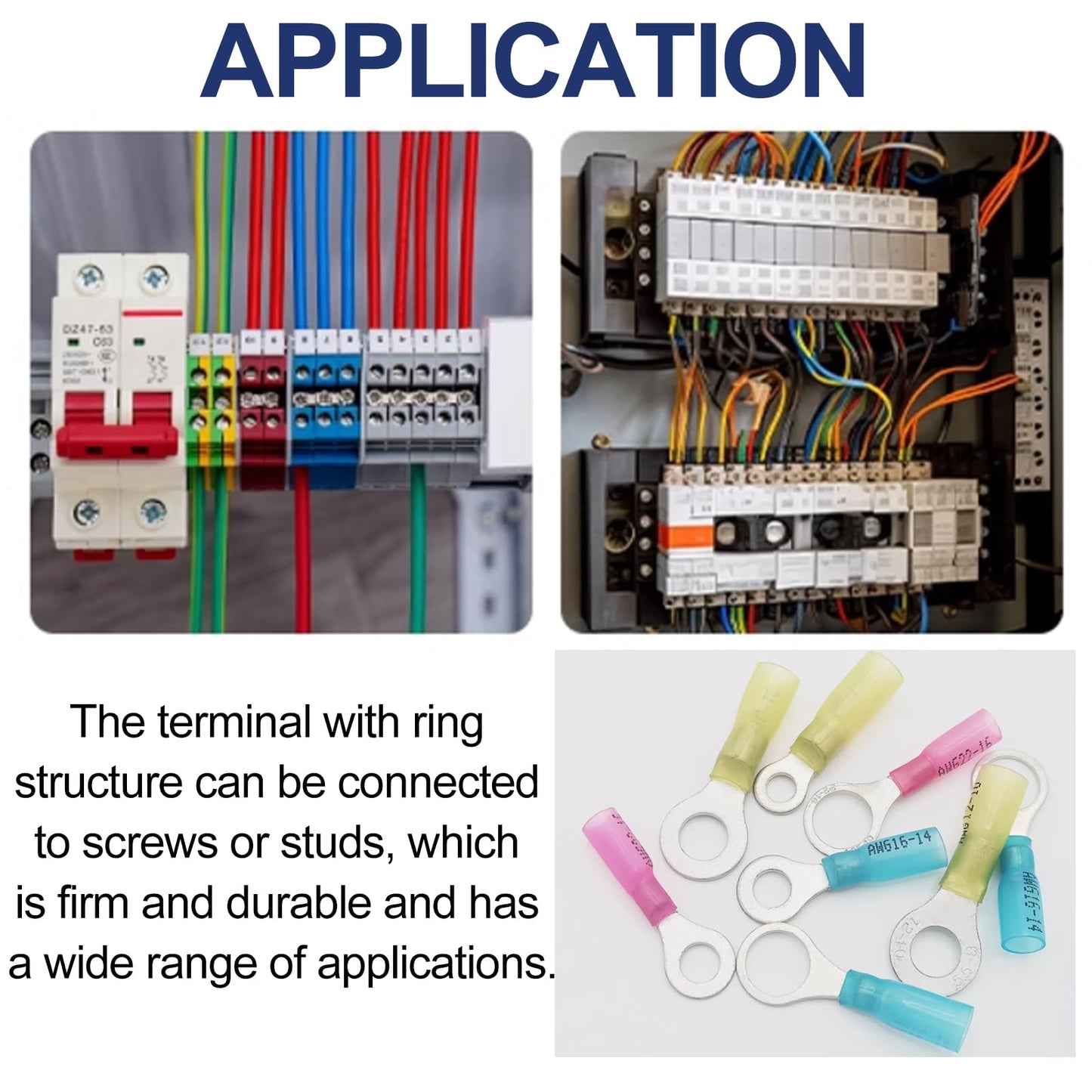 125pcs Heat Shrink Ring Wire Connectors with Crimping Tool,Waterproof Automotive Marine Electrical Terminals Kit,Insulated Crimp Connector kit