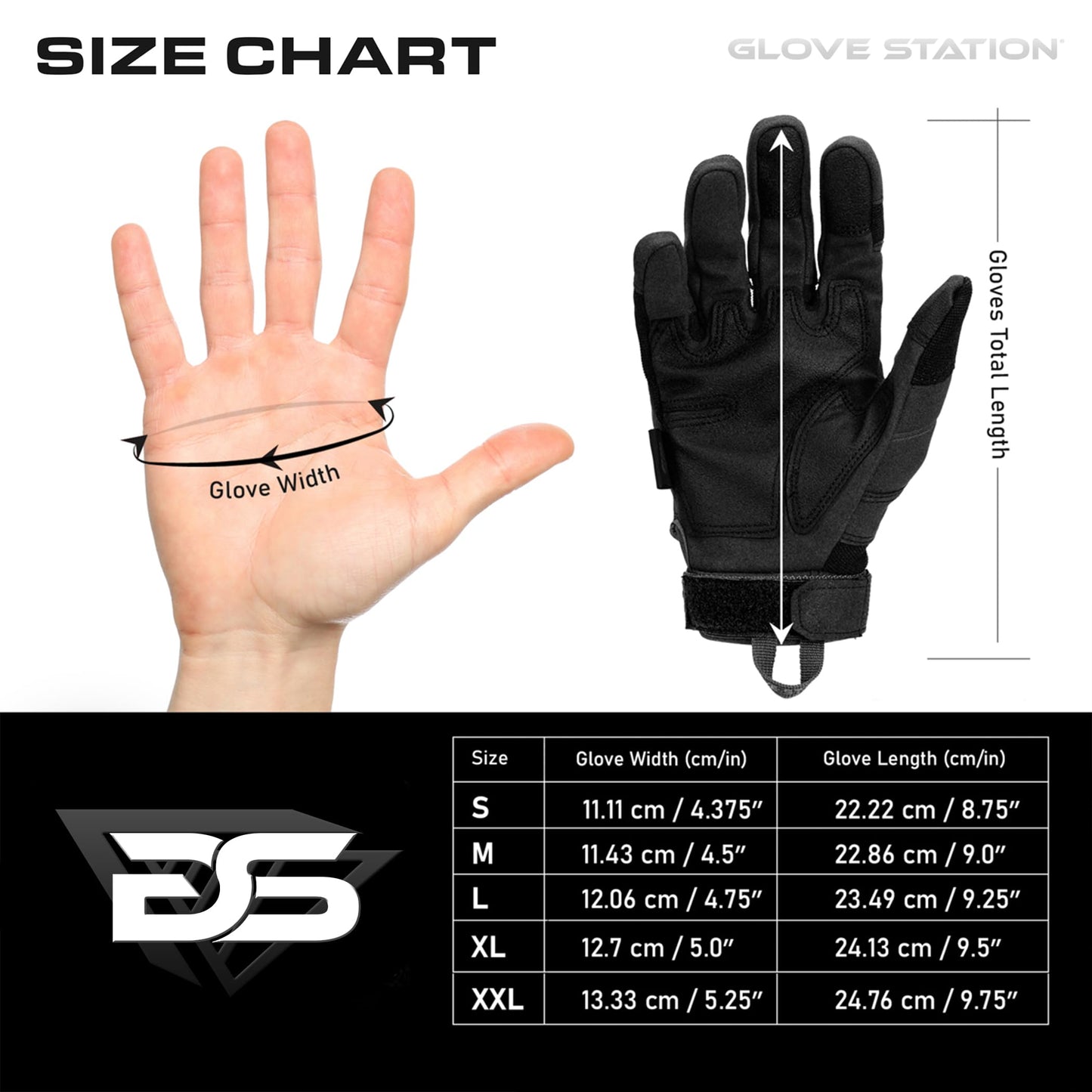 Glove Station Hard Knuckle Utility Gloves, Touchscreen, THKFF, Black, 2XL