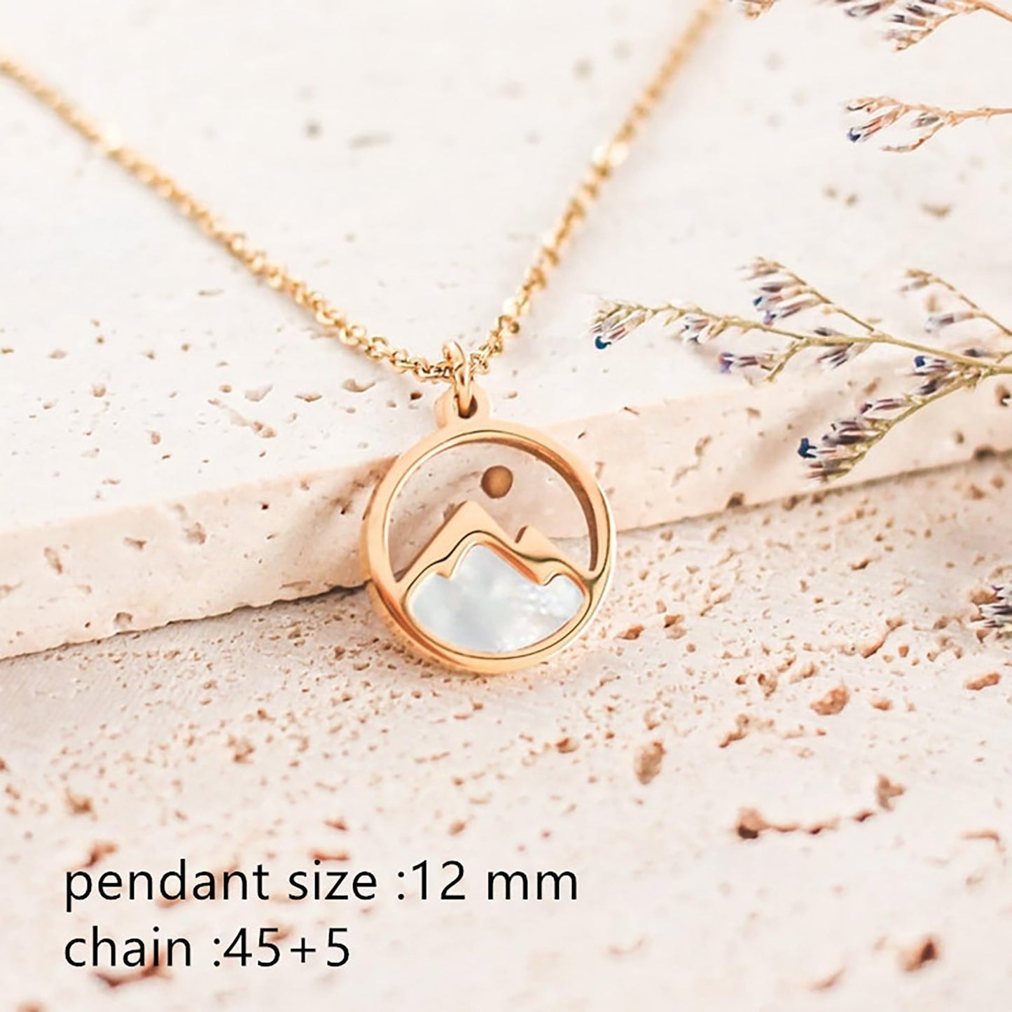 VLIEGEN Mustard Seed Necklace - Stainless Steel Faith Mountain Jewelry for Women & Men styleB