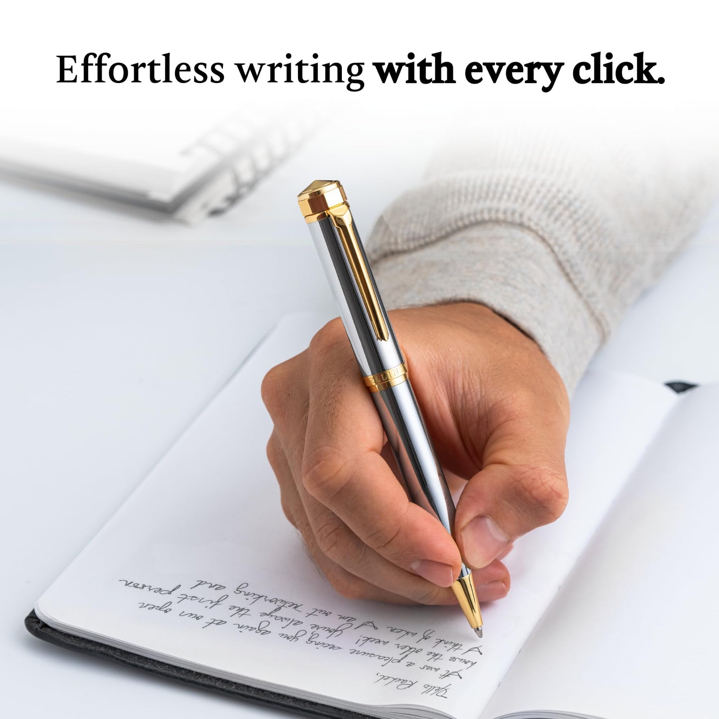 Ellington Pens Luxury Ballpoint Pen β Premium Quality, Smooth Writing Experience, Elegant Design, Includes 2 Ink Refills (Black & Blue) β Ideal for Professionals and Gift Giving