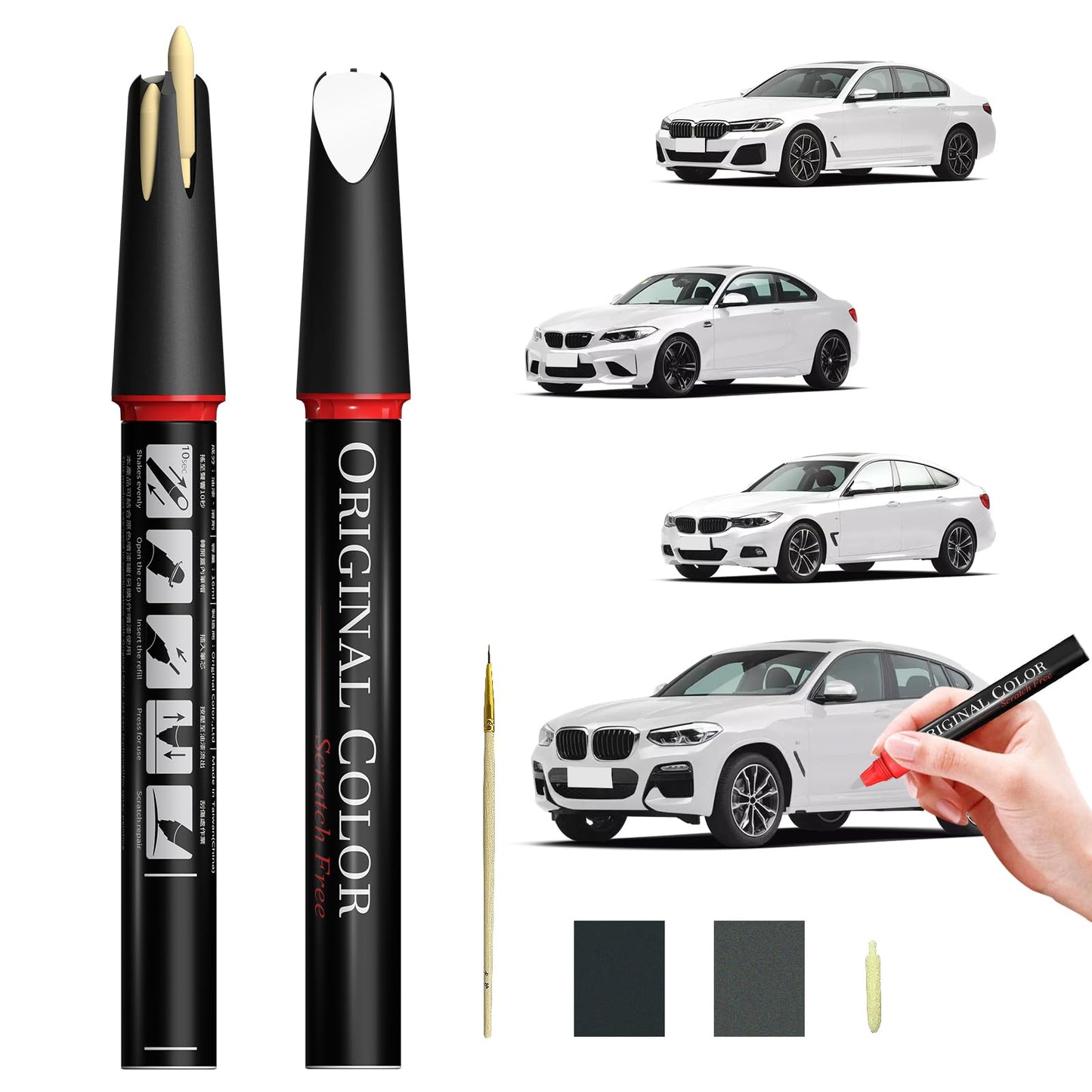 Carhoo C3Z/X10 Tanzanite Blue Ii Compatible With Bmw Exact Match Touch Up Paint Pen, Car Scratch Remover For Nicks And Chips Rep