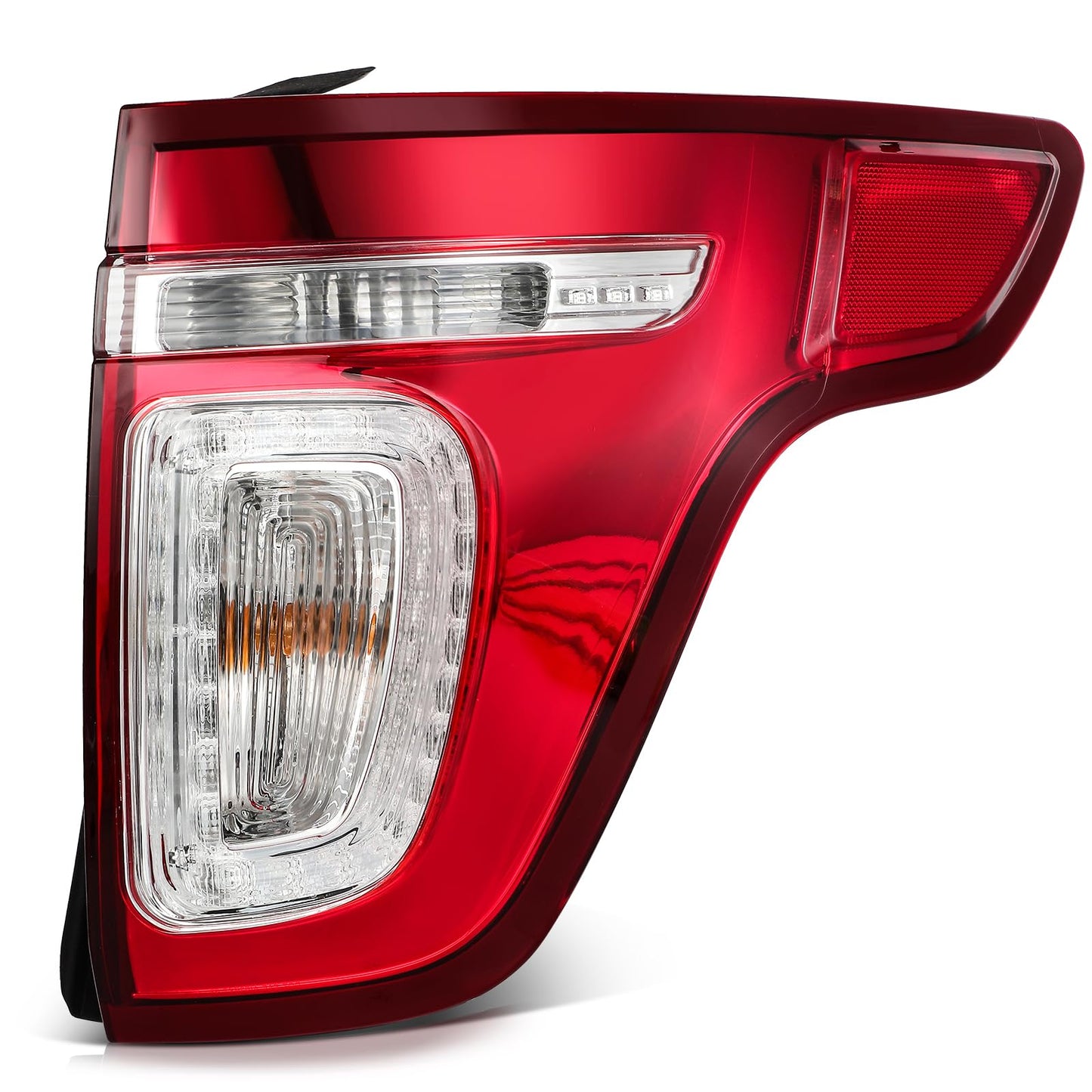 LBRST Tail Lights Fit 2011-2015 for Explorer, 2013-2015 for Police Interceptor Utility Passenger Side Tail Light Assembly Red Le
