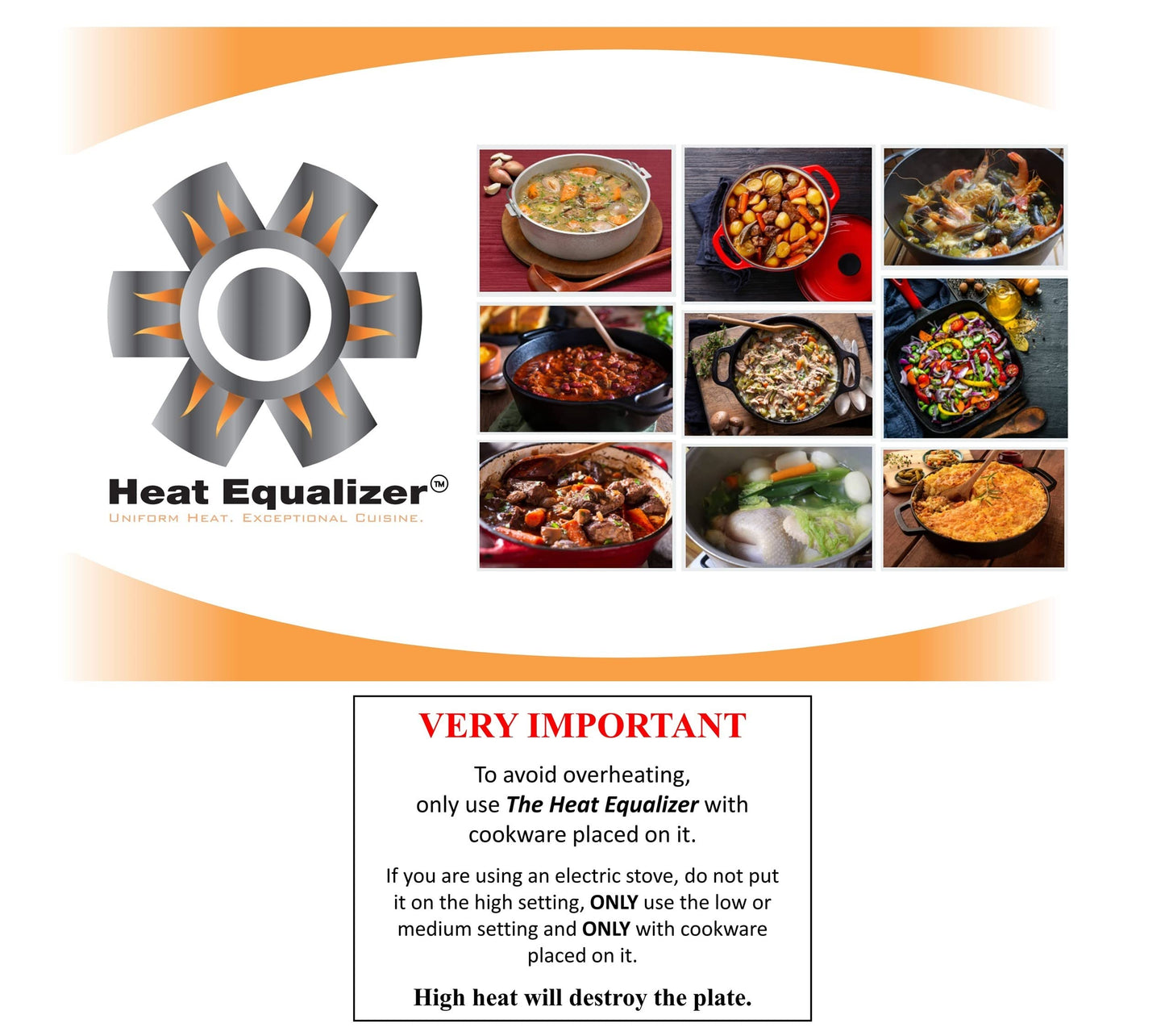 Heat Equalizer-6 inch None Stick Copper finish Heat Diffuser for Gas Stoves – Aluminum & Copper Alloy Hot Plate for Even Cooking-Burner Cover & Simmer Plate