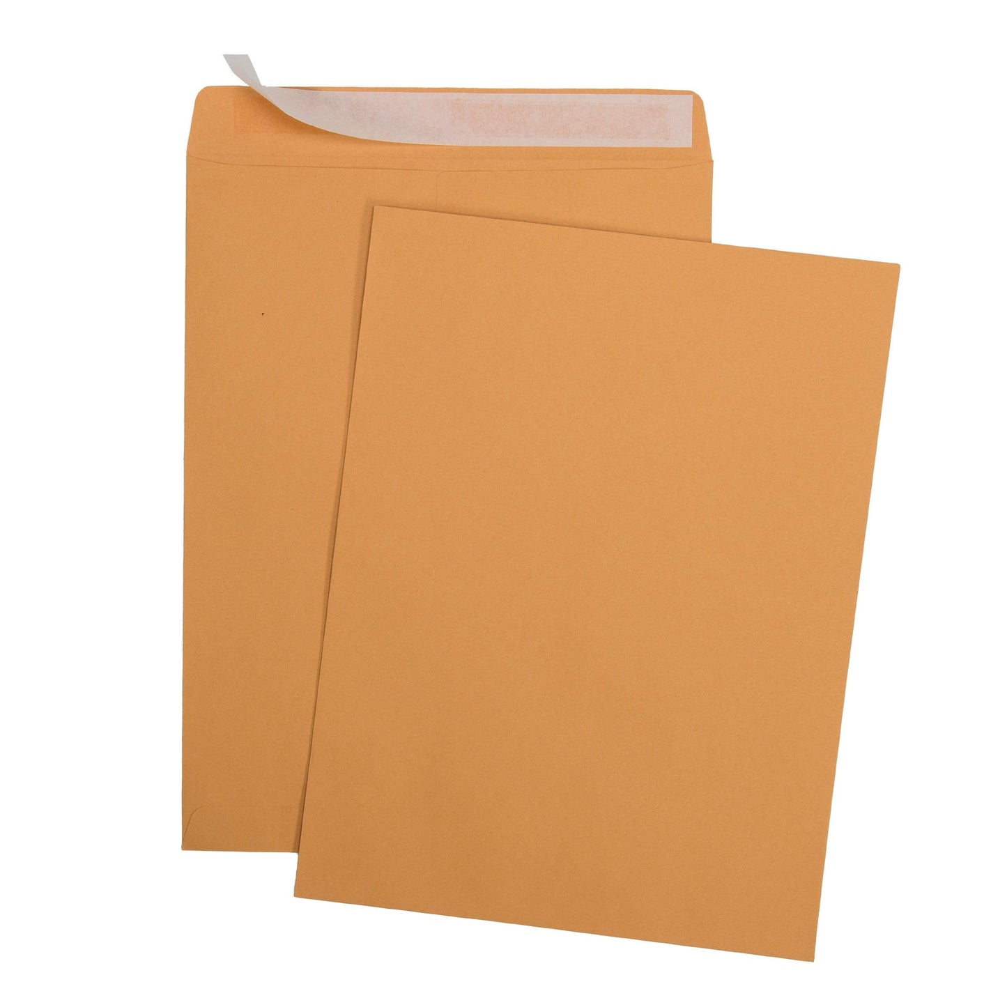 Aimoh 100 10 x 13 Self-Seal Brown Kraft Catalog Envelopes - 28lb, 100 Count, Ultra Strong Quick-Seal, 10x13 inch (39300)