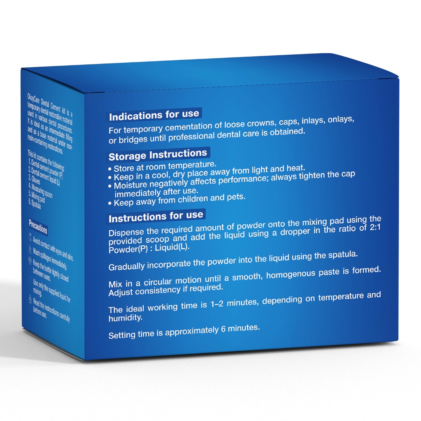 Zinc Oxide Eugenol Dental Cement Kit – Instant Tooth Repair, Cap, Crown & Bridge Filling | Ultra Strong & Pulp-Soothing Formula | Long Lasting - Easy Mix-and-Use Dental Adhesive for DIY, Home & Clinic