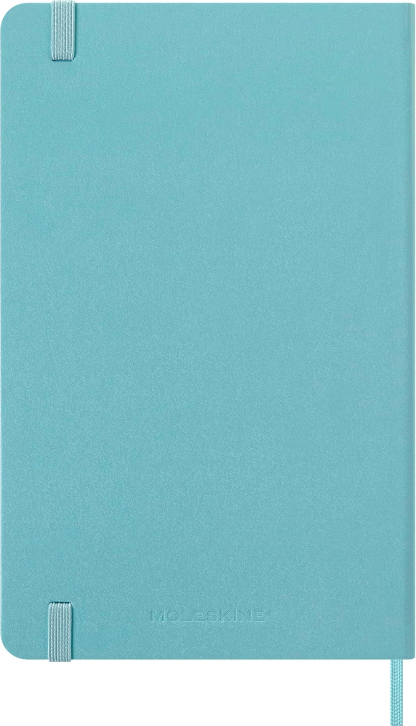Moleskine Classic 18 Month 2025-2026 Weekly Planner, Hard Cover, Large (5" x 8.25"), Aquamarine, 208 pages