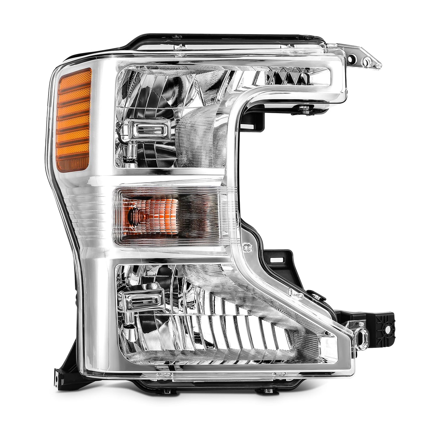 LBRST Headlight Fit 2020-2022 for F-250 Super Duty, 2020-2022 for F-350 Super Duty Chrome Housing Right Headlight Assembly FO250