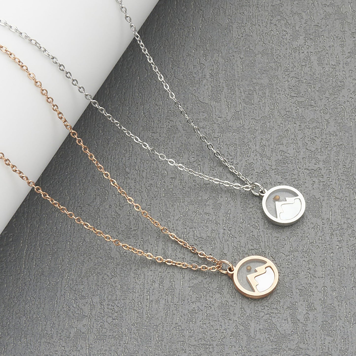 VLIEGEN Mustard Seed Necklace - Stainless Steel Faith Mountain Jewelry for Women & Men styleC