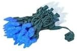Novelty C6 70 LED Hanukkah & Christmas String Lights, 24FT Permanent comerc. Grade Lights (Blue/Pure White)