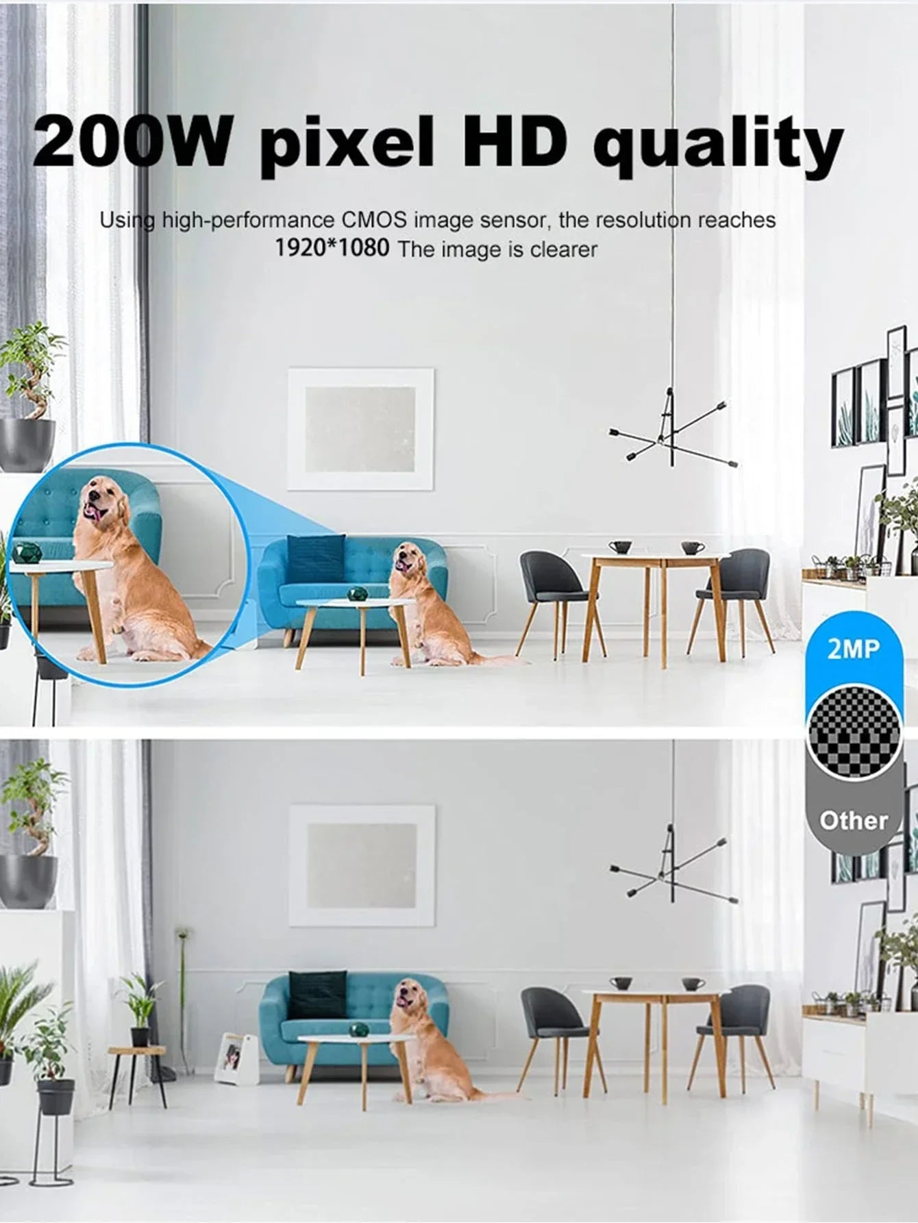 WESECUU 2K Light Bulb Camera