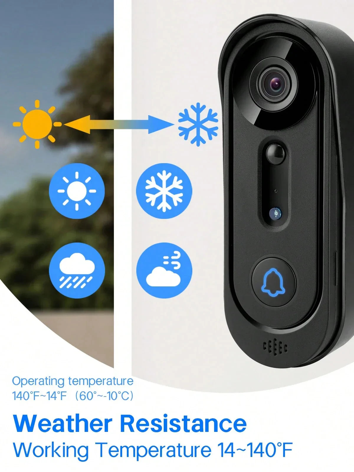 Wireless Smart Video Doorbell Camera