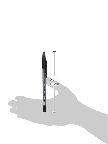 PILOT The Better Ball Point Pen Refillable Ball Point Stick Pens, Fine Point, Black Ink, 12-Pack (35011)