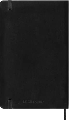"Moleskine Classic Notebook, Soft Cover, Large (5"" x 825"") Ruled/Lined, Black, 192 pages" (S07162)