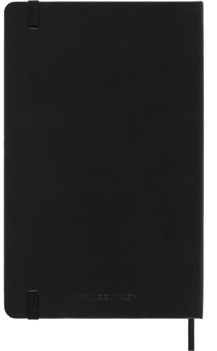 Moleskine Classic Notebook, Large, Plain, Black, Hard Cover (5 x 8.25)