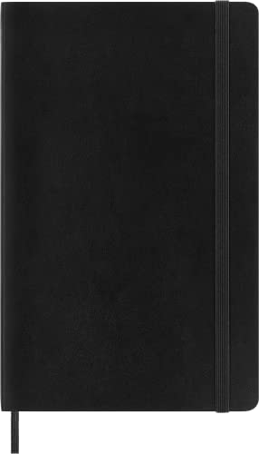 "Moleskine Classic Notebook, Soft Cover, Large (5"" x 825"") Ruled/Lined, Black, 192 pages" (S07162)