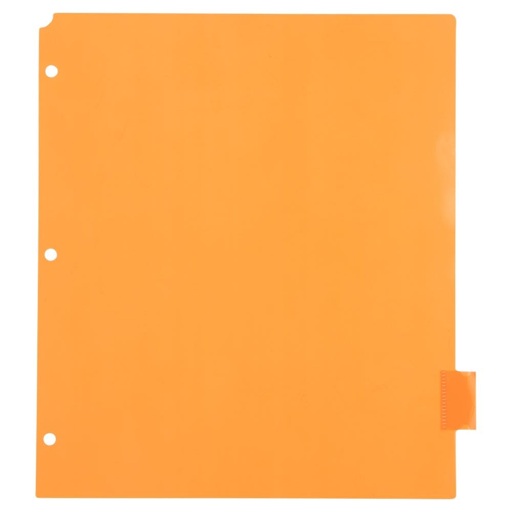 JAM PAPER Plastic Index Tab Dividers - 8-Tab - 9 3/4 x 11 1/2 - Multicolor - 2 Sets of 8 Tabs/Pack