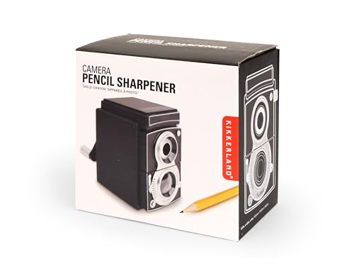 Kikkerland Camera Pencil Sharpener, Black (SC12)