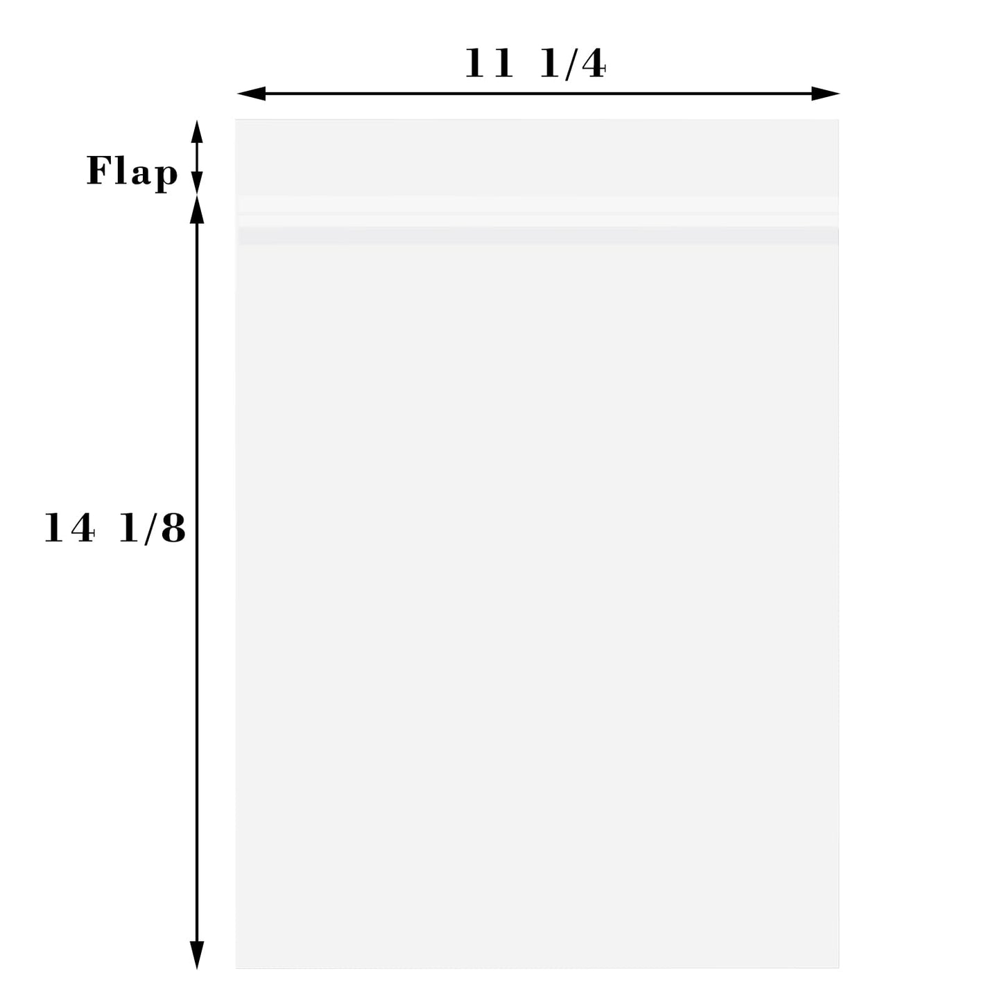 Golden State Art, Pack of 100 11 1/4 x 14 1/8 Crystal Clear Storage Sleeves, Acid-Free Resealable Bags for 11x14 Photo Mats, Art Prints, Drawings